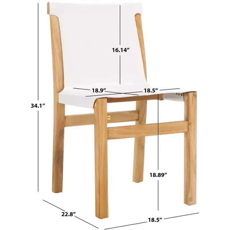 Sedia da pranzo senza braccioli color cognac/bianco e naturale, 1 posto