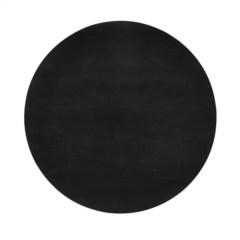 Tavolino rotondo nero/noce – montaggio per 1 persona