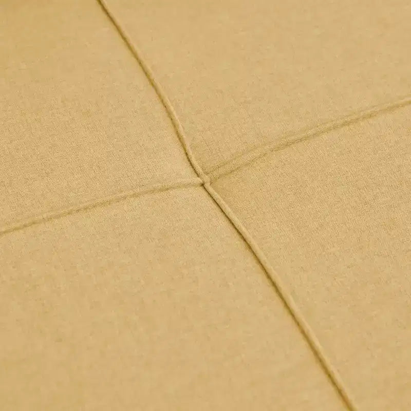 Divano letto angolare a 4 posti, beige/grigio/giallo