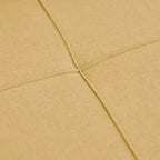 Divano letto angolare a 4 posti, beige/grigio/giallo