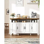 Madia da buffet marrone stile rustico moderno con 4 ante