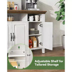 Madia da buffet marrone stile rustico moderno con 4 ante