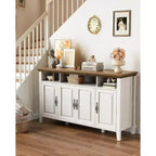 Madia da buffet marrone stile rustico moderno con 4 ante