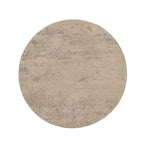 Tavolino esagonale beige e marrone, ferro e legno di cicuta, 4 gambe, 1 persona
