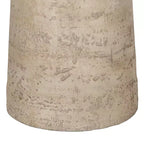 Tavolino esagonale beige e marrone, ferro e legno di cicuta, 4 gambe, 1 persona