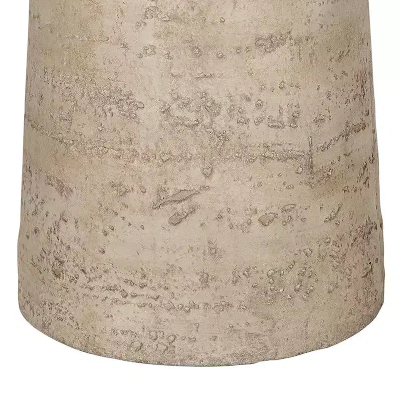 Tavolino esagonale beige e marrone, ferro e legno di cicuta, 4 gambe, 1 persona