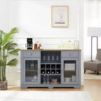 Credenza Marrone Modern Farmhouse, 2 Cassetti e 2 Ante, Mobile Contenitore a Unico Blocco