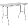 48x24 Inch Commercial Stainless Steel Folding Table | Heavy-Duty Prep Table for Restaurant, Catering & Home Kitchen