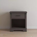 Comodino con 1 cassetto e ripiano aperto Coach Cherry / Dapper Gray, Bambini e neonati
