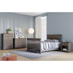 Comodino con 1 cassetto e ripiano aperto Coach Cherry / Dapper Gray, Bambini e neonati