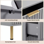 Comò a 8 cassetti Nero / Grigio / Naturale / Bianco, Cassettiera moderna in legno, Per utente singolo