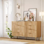 Comò a 8 cassetti Nero / Grigio / Naturale / Bianco, Cassettiera moderna in legno, Per utente singolo
