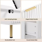 Comò a 8 cassetti Nero / Grigio / Naturale / Bianco, Cassettiera moderna in legno, Per utente singolo