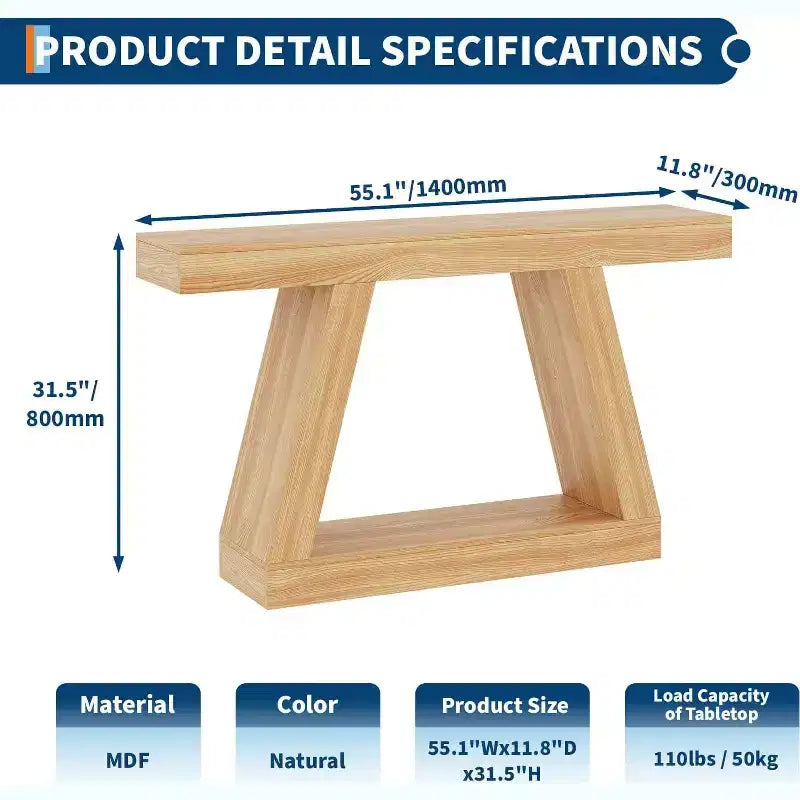 Tavolino Consolle a 2 Ripiani Marrone/Grigio e Marrone/Naturale – Tavolino da Divano Slim in Stile Rustico per Ingresso e Salotto