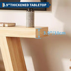 Tavolino Consolle a 2 Ripiani Marrone/Grigio e Marrone/Naturale – Tavolino da Divano Slim in Stile Rustico per Ingresso e Salotto