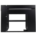 Letto a soppalco da gaming nero e rosso con scrivania e luci LED, singolo/matrimoniale, per 1 persona